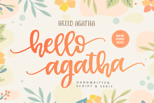 Hello Agatha Font Duo