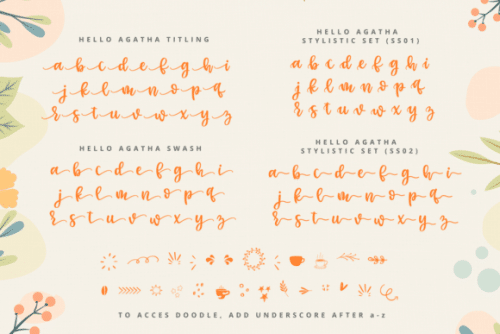 Hello Agatha Font Duo 10