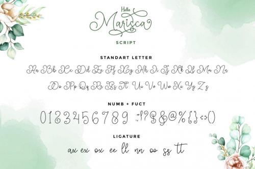 Hello Marisca Script Font 12