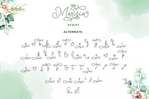 Hello Marisca Script Font 13