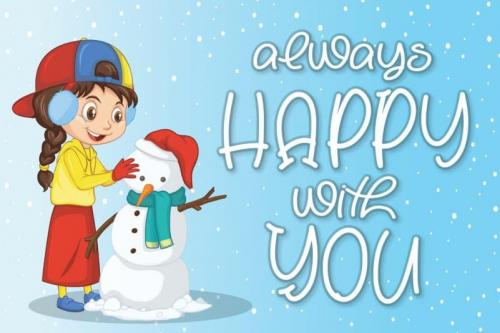 Hello Snowy Display Font 1