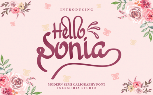 Hello Sonia Script Font