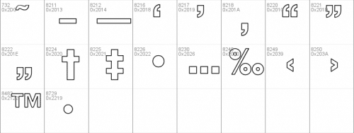 Helvetica Black Hollow Font 5