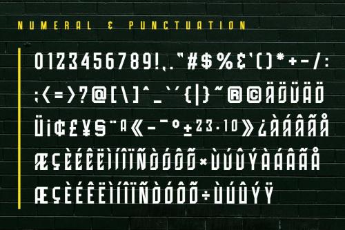 High Jersey Display Font 6