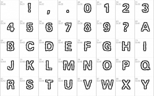 Jagged Font