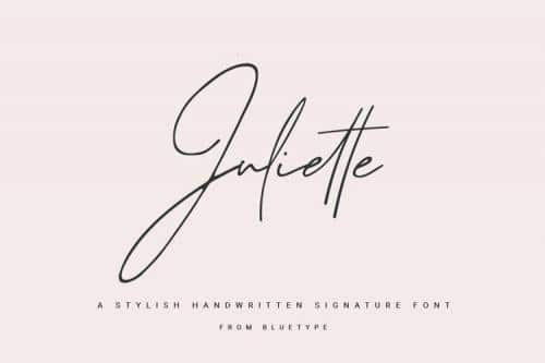 Juliette Handwritten Signature Font