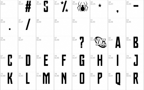 Justice League Font 2