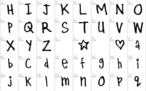 Kirby Font 1
