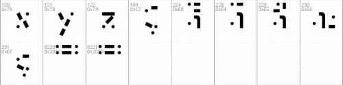 Learn Morse Code Font 2