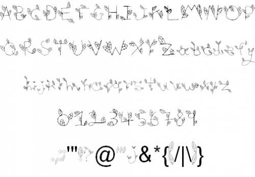 Leaves Font 1