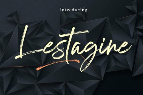 Lestagine Brush Font