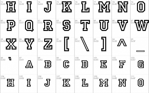Letterman Font 1