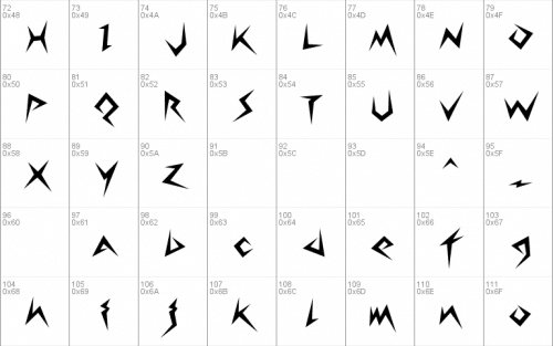 Lightning Volt Font 2