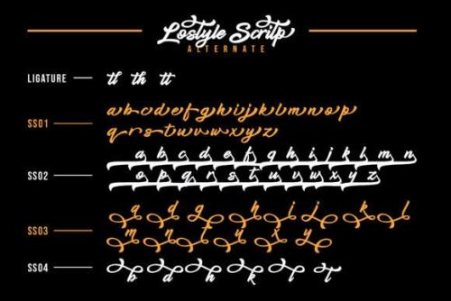 Lostyle Script Font 5