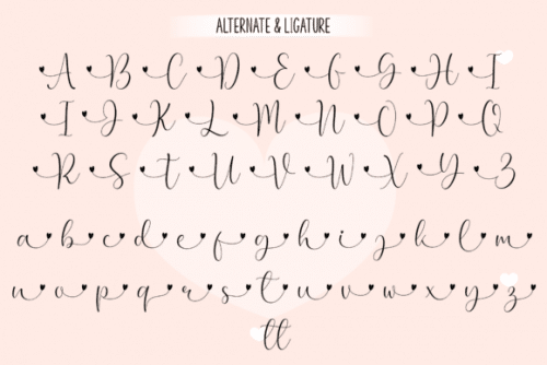 Lovely Display Font 5