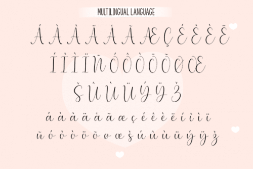 Lovely Display Font 6