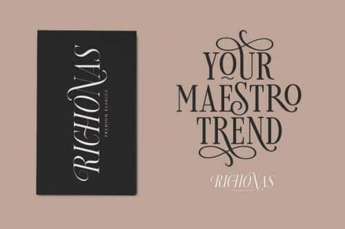 Loverica Classy Condensed Serif Font 1