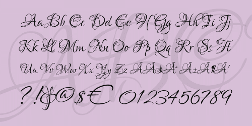 Lovers Quarrel Font 2