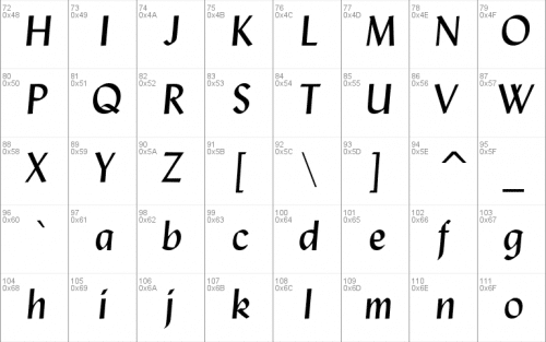 Lydian Font 1
