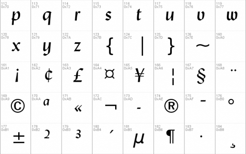 Lydian Font 2