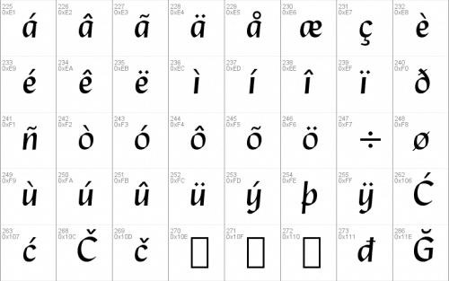 Lydian Font 4