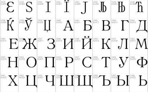 MS Mincho Font 13