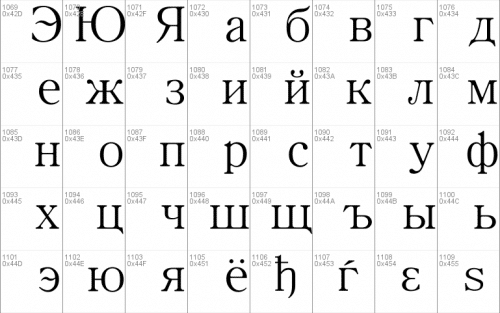 MS Mincho Font 14