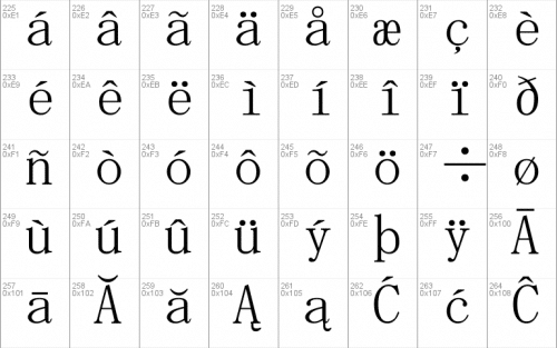 MS Mincho Font 4