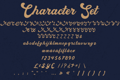 Macrosty Script Font 9