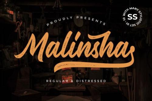 Malinsha Script Font