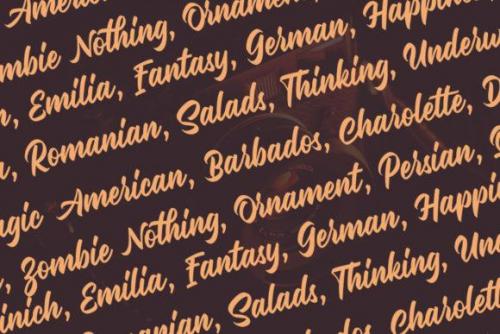 Malinsha Script Font 12