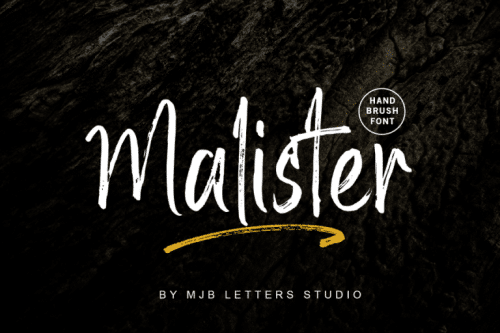 Malister Brush Font