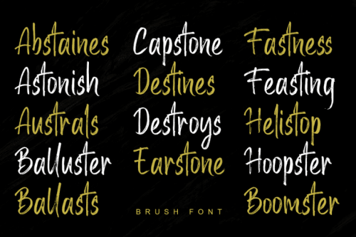 Malister Brush Font 1