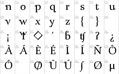 Mayan Font 3