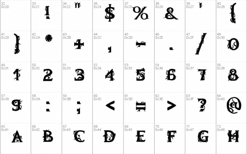 Mb Demonic Tale Font 1