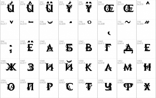 Mb Demonic Tale Font 5