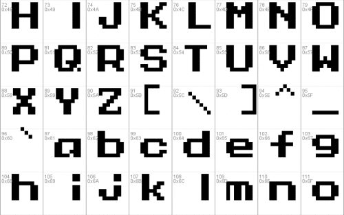 Mega Man 10 Font 2