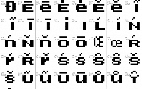 Mega Man 10 Font 6
