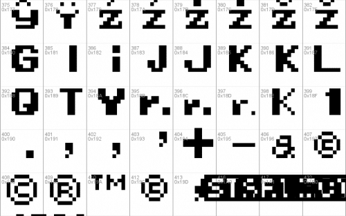 Mega Man 10 Font 7