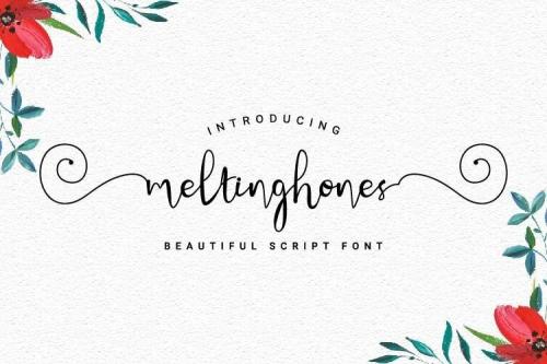 Meltinghones Calligraphy Script Font