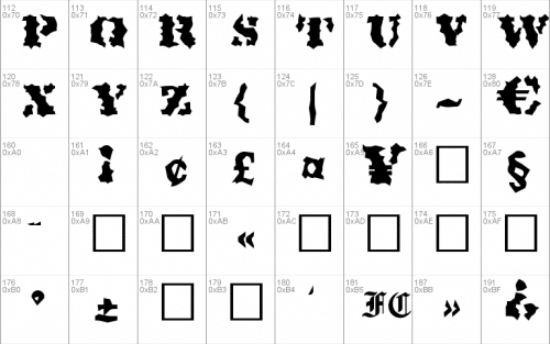 Metallica Font 2