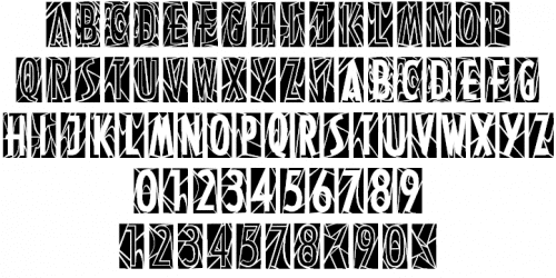 Modern Stained Glass Font