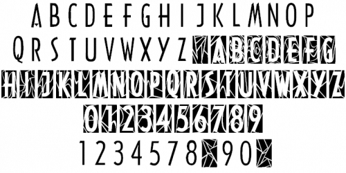 Modern Stained Glass Font 1