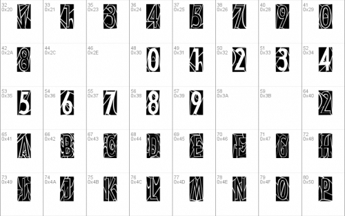 Modern Stained Glass Font 2