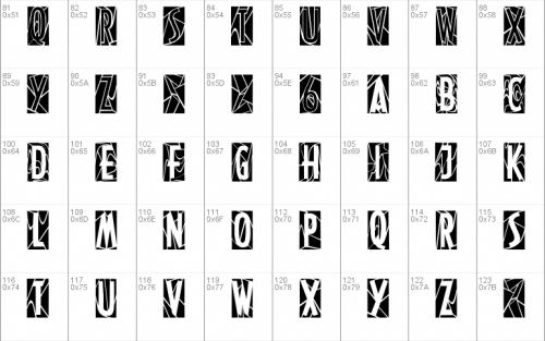 Modern Stained Glass Font 3