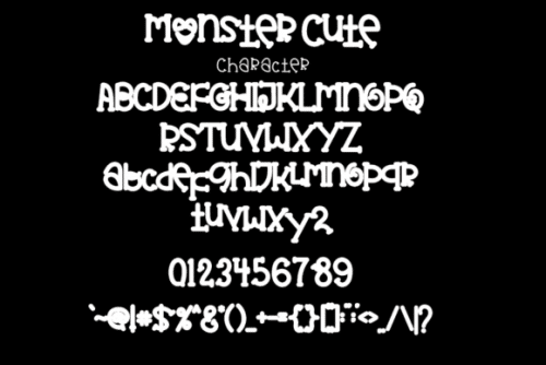 Monster Cute Display Font 3