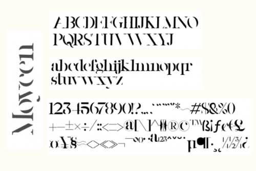 Moycen Display Font 5
