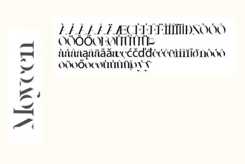 Moycen Display Font 6