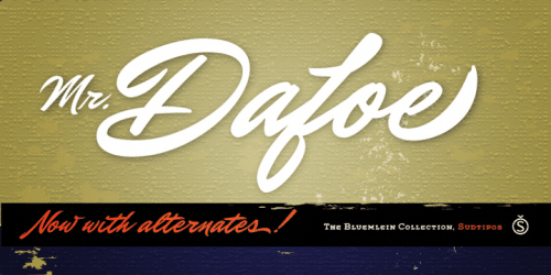 Mr Dafoe Font 4