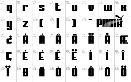 My Puma Font 2